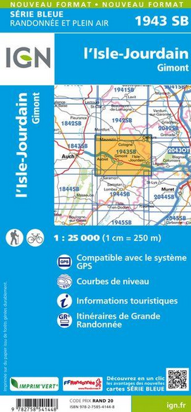 Aquitaine Süd 1:25.000 - Topographische Karte Frankreich Série Bleue