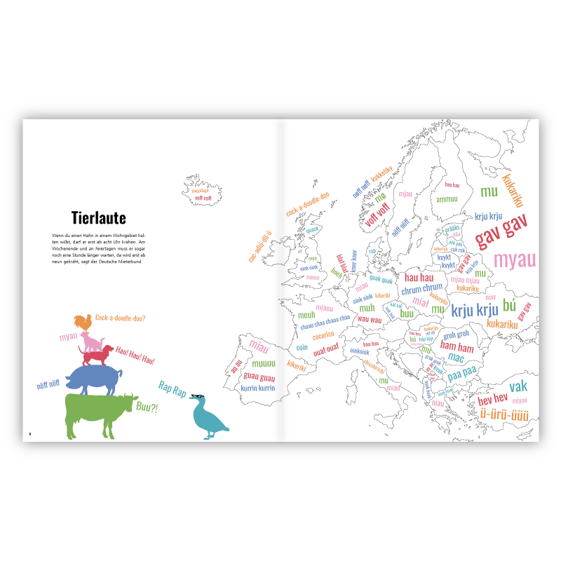 100 Karten über Sprache - Katapult