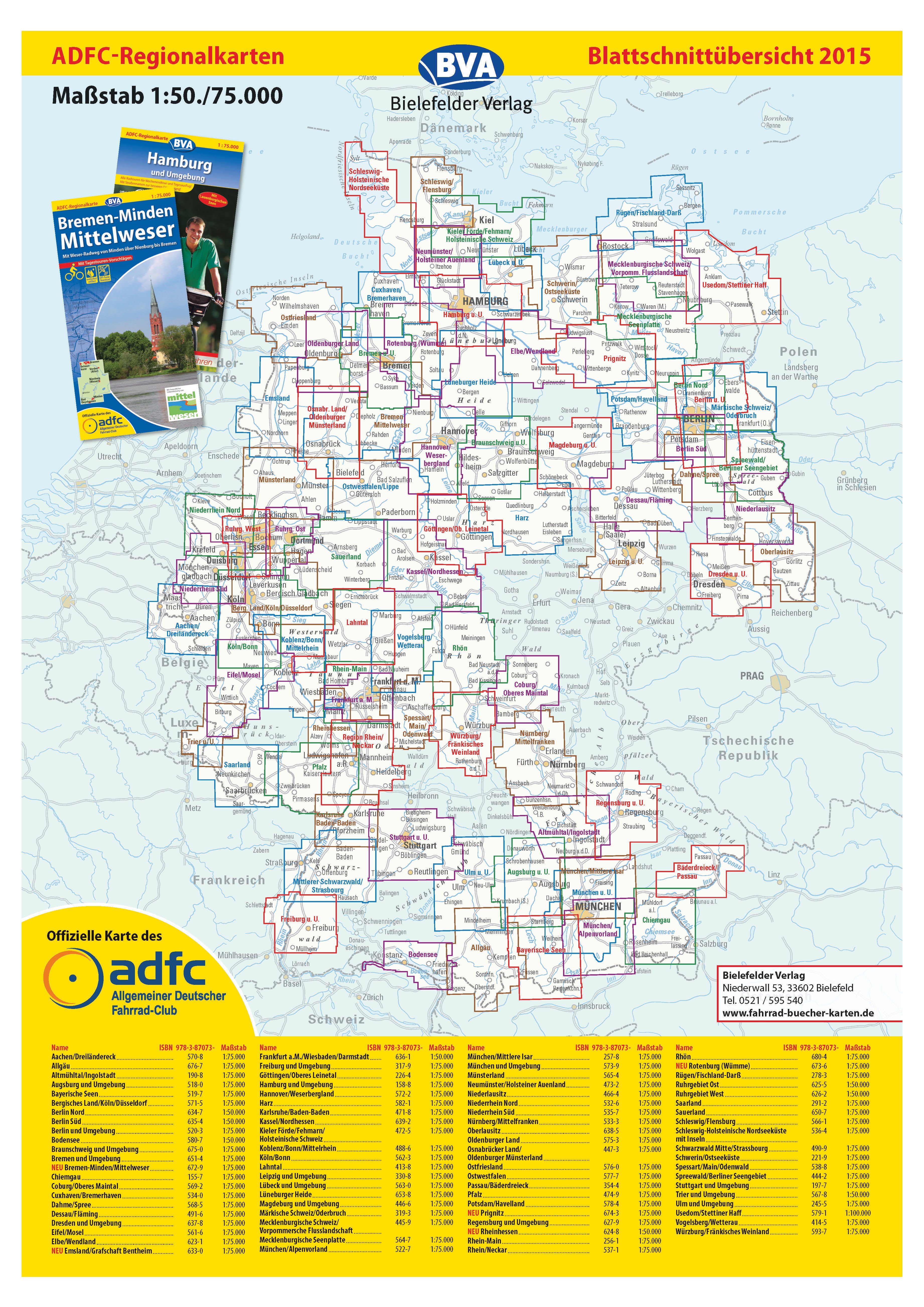 Vogelsberg / Wetterau - ADFC Regionalkarte