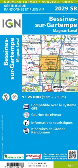 Aquitaine Nord 1:25.000 - Topographische Karte Frankreich Série Bleue