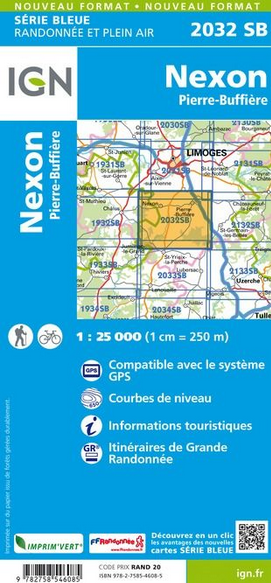 Aquitaine Nord 1:25.000 - Topographische Karte Frankreich Série Bleue