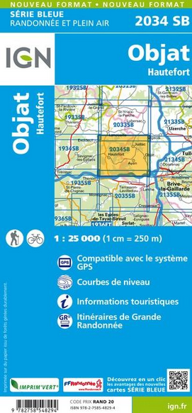 Aquitaine Nord 1:25.000 - Topographische Karte Frankreich Série Bleue