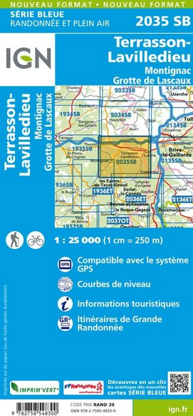 Aquitaine Süd 1:25.000 - Topographische Karte Frankreich Série Bleue