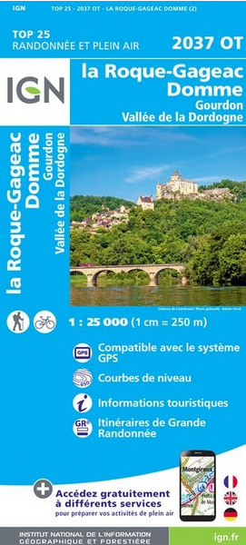 Aquitaine Süd 1:25.000 - Topographische Karte Frankreich Série Bleue