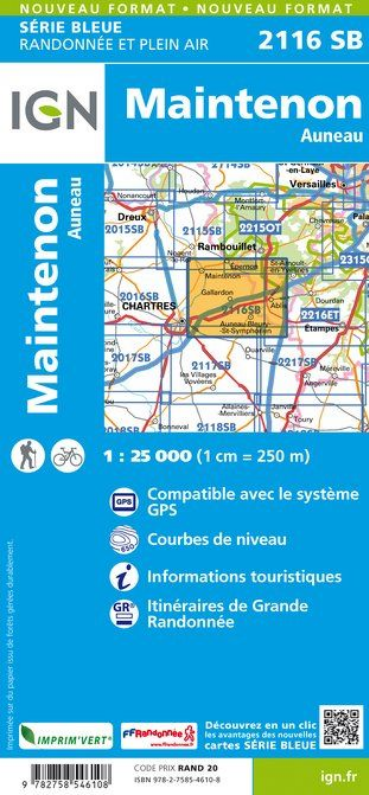 Ile-de-France 1:25.000 - Topographische Karte Frankreich Série Bleue