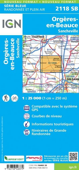 Ile-de-France 1:25.000 - Topographische Karte Frankreich Série Bleue