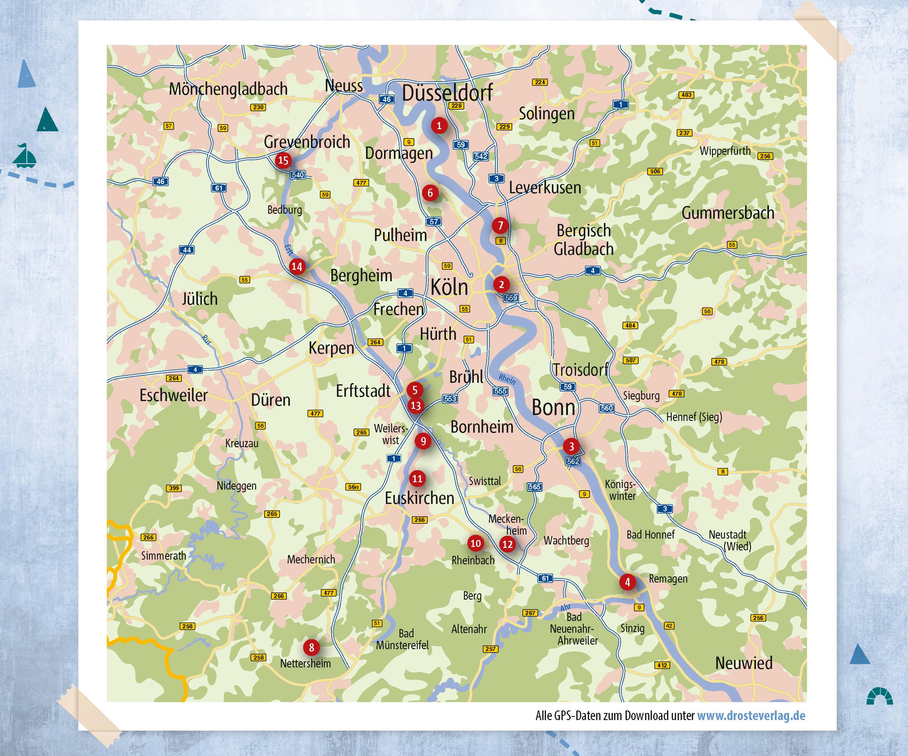 Rhein, Ahr, Erft. Radeln für die Seele