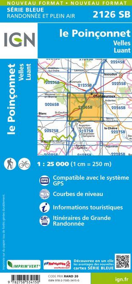 Aquitaine Nord 1:25.000 - Topographische Karte Frankreich Série Bleue