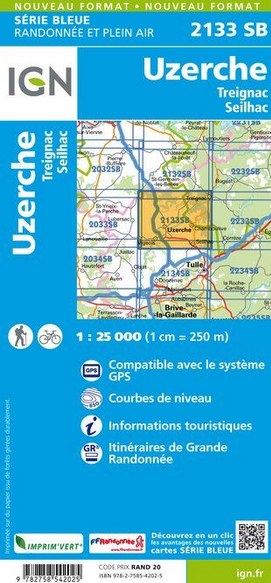 Limousin 1:25.000 - Topographische Karte Frankreich Série Bleue