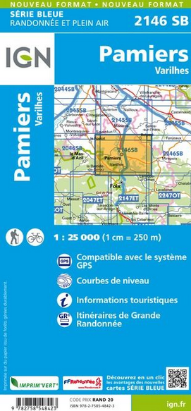 Midi-Pyrénées 1:25.000 - Topographische Karte Frankreich Série Bleue