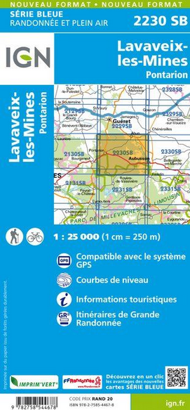 Auvergne 1:25.000 - Topographische Karte Frankreich Série Bleue