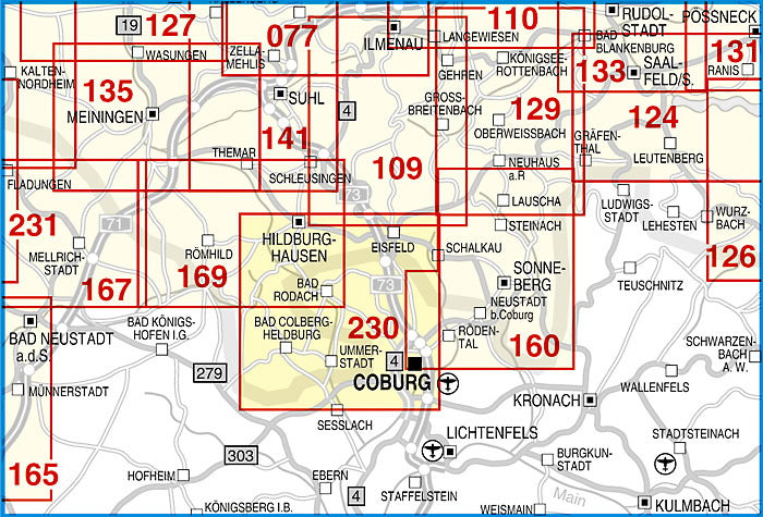 230 Coburg, Bad Rodach, Heldburger Land und Umgebung 1:35.000