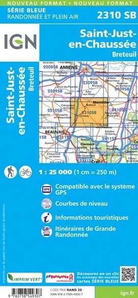 Picardie 1:25.000 - Topographische Karte Frankreich Série Bleue