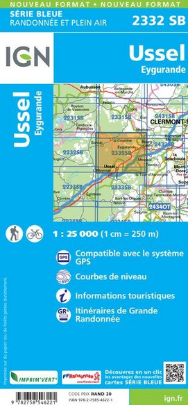 Limousin 1:25.000 - Topographische Karte Frankreich Série Bleue