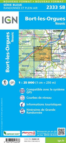 Limousin 1:25.000 - Topographische Karte Frankreich Série Bleue