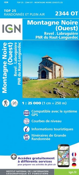 Languedoc 1:25.000 - Topographische Karte Frankreich Série Bleue