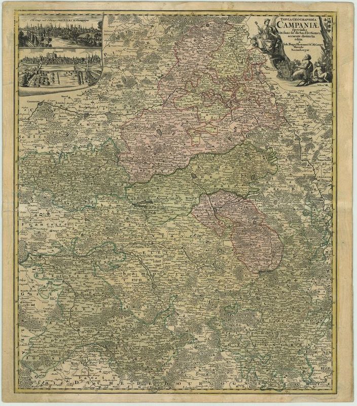 2346  Homann, Johann Baptist: Tabula Geographica Campaniae specialis in suas ficdictas Electiones accurata distincta 1720
