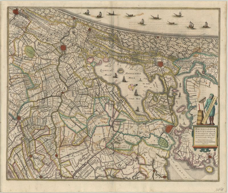 2418   Janssonius, Johannes: Rhinolandiae, Amstelandiae et circumjacent, aliquot territorioru, 1641