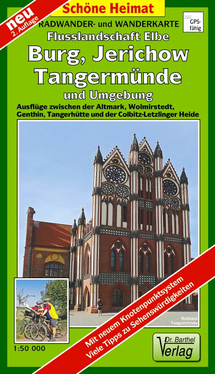 242 Flusslandschaft Elbe, Burg, Jerichow, Tangermünde und Umgebung 1:50.000