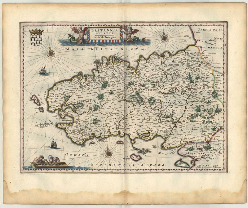 Frankreich / Bretagne nach 1635 von Willem Janszoon Blaeu