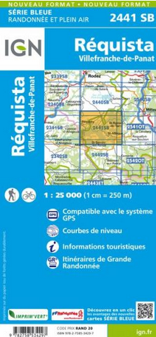 Midi-Pyrénées 1:25.000 - Topographische Karte Frankreich Série Bleue