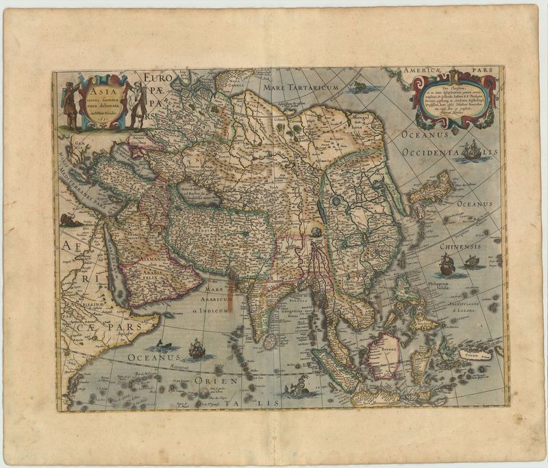 Asien im Jahr 1631 von Henricus Hondius