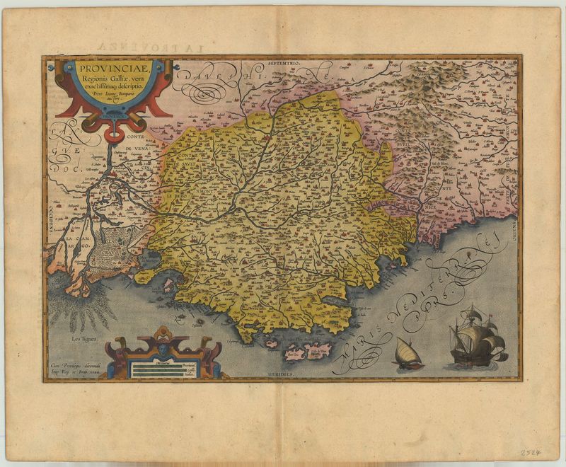 R2469   Ortelius, Abraham: Provinciae, regionis Galliae, vera exactissimaque descr.  1595