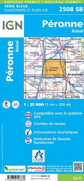 Picardie 1:25.000 - Topographische Karte Frankreich Série Bleue