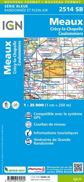 Ile-de-France 1:25.000 - Topographische Karte Frankreich Série Bleue