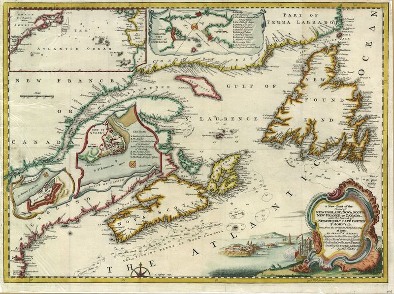 Kanada in der Zeit um 1755 von Jaques Nicolas Bellin