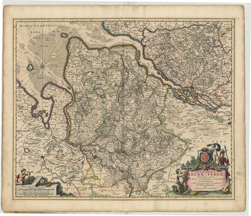 Bremen um das Jahr 1690 von Nicolas Visscher