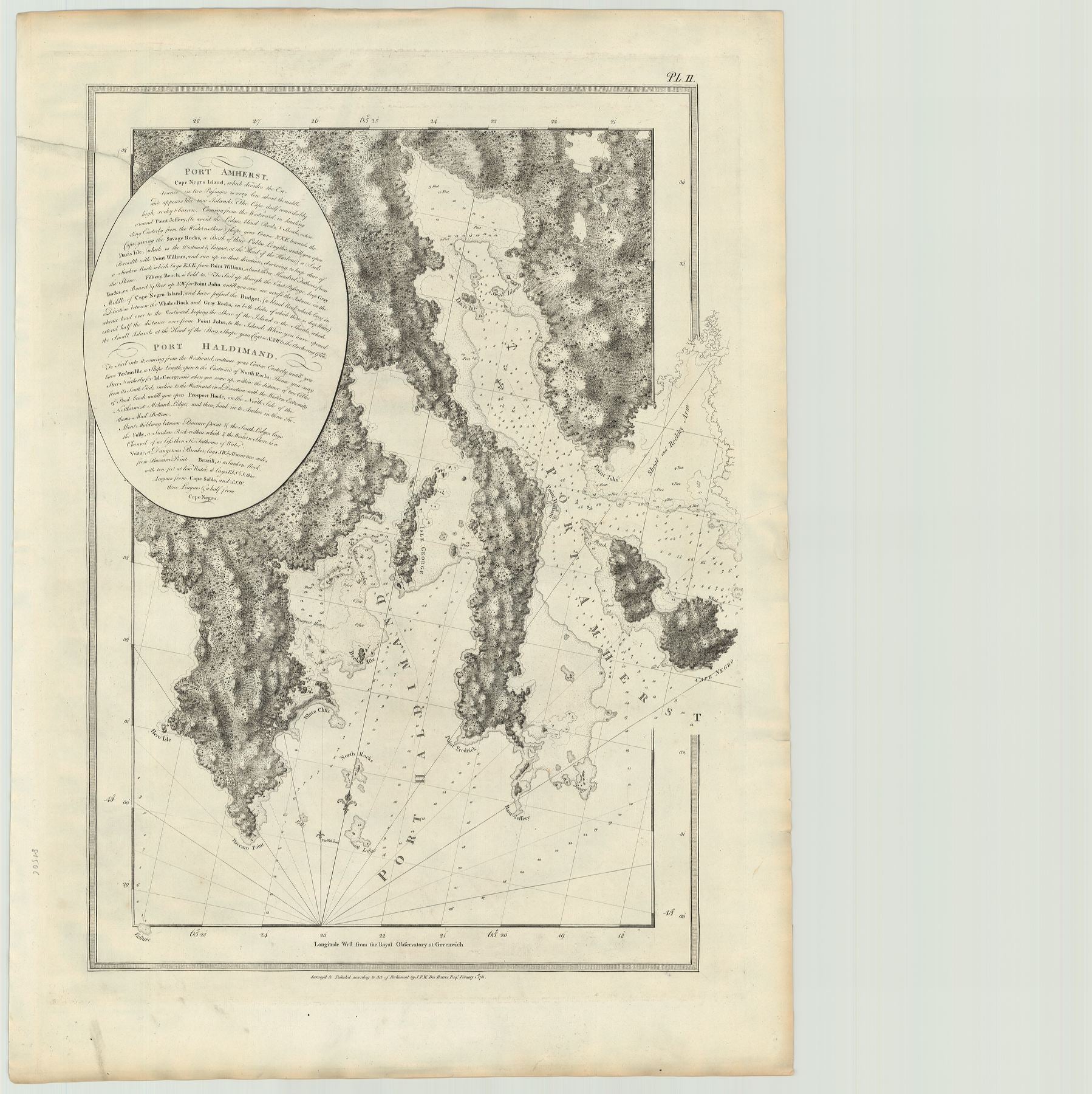 R2574  DesBarres, J.F.W.: Port Amherst … Port Haldimand. 1781