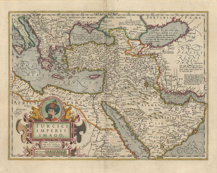 Das Osmanische Reich in der Zeit um 1606 von Gerard Mercator