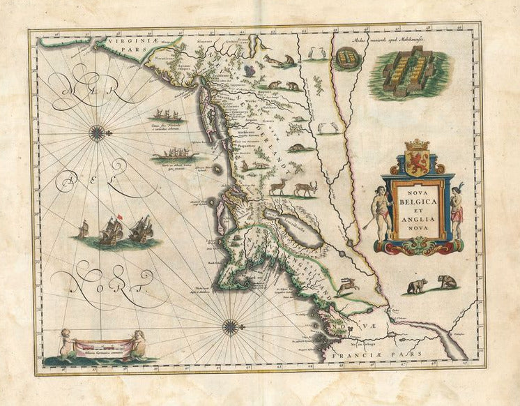 Ostküste von Nordamerika im Jahr 1635