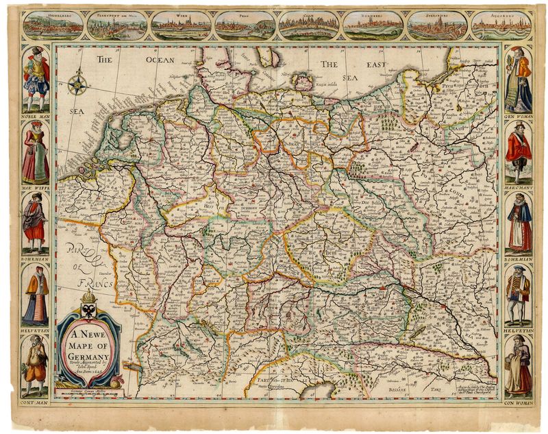 R2627   Speed, John: A newe mape of Germany.  1626