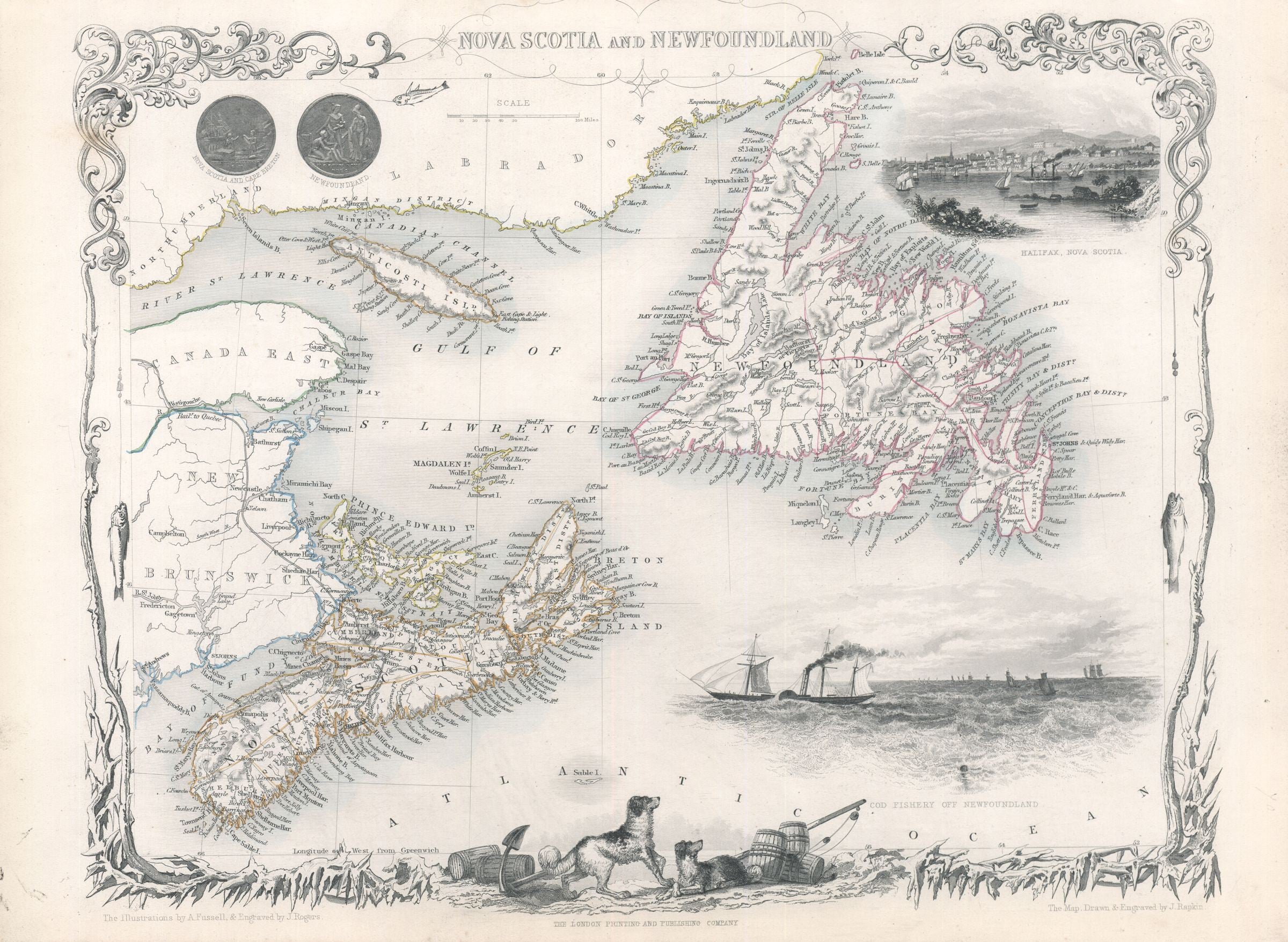 R2645  Tallis, John: Newfoundland & Nova Scotia 1851