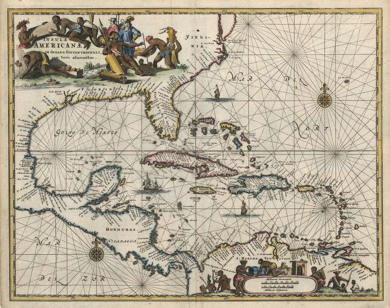 Zentralamerika und Karibik im Jahr 1671