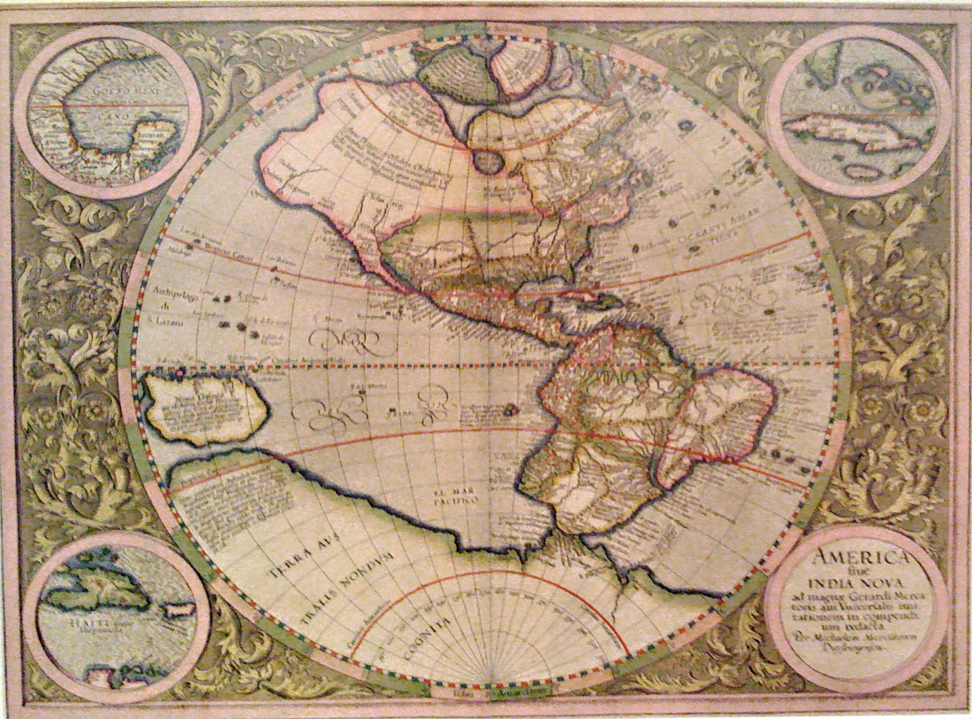 Amerika im Jahr 1619 von Gerard Mercator
