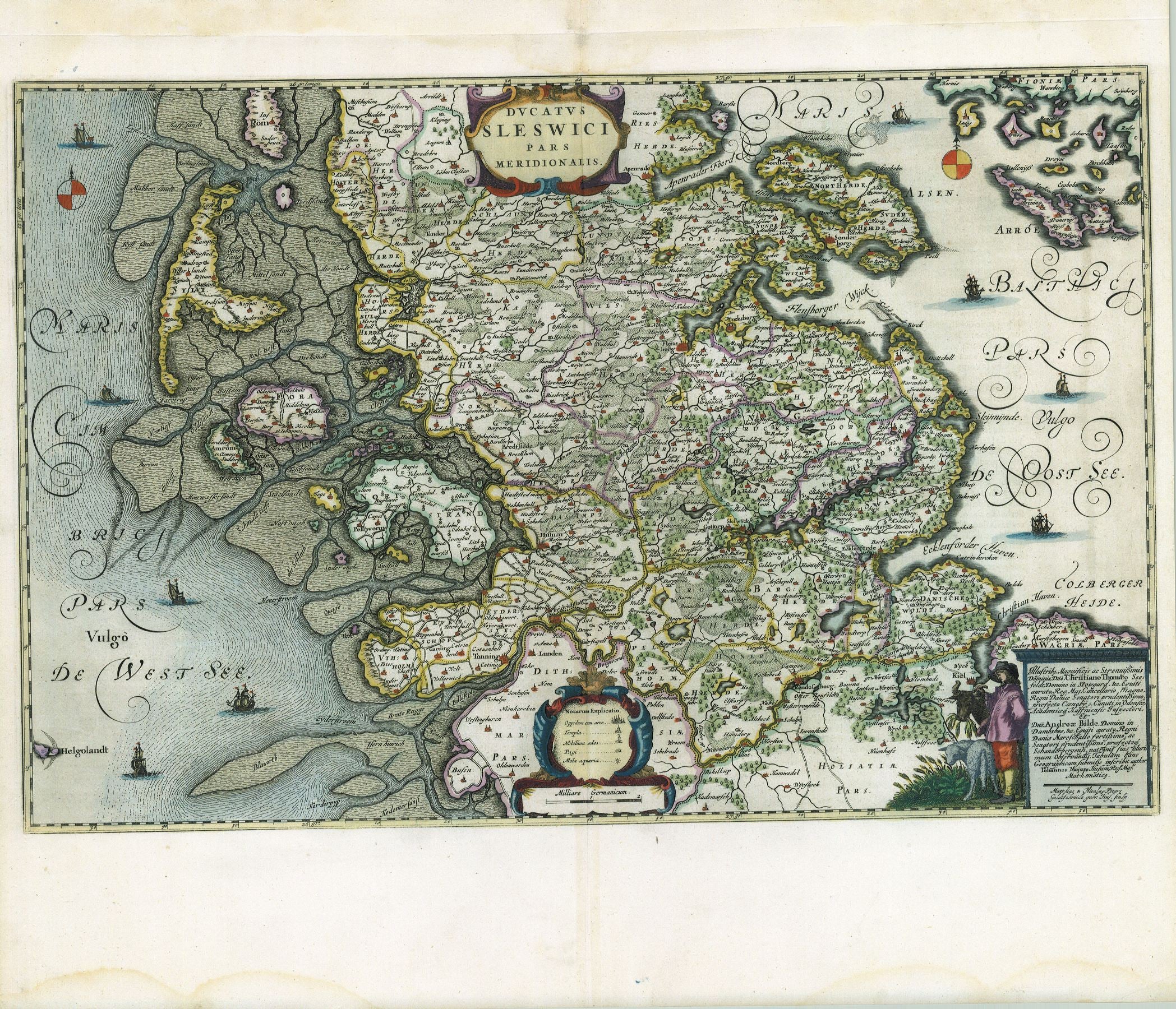 Schleswig im Jahr 1662 von Joan Blaeu & Johannes Mejer