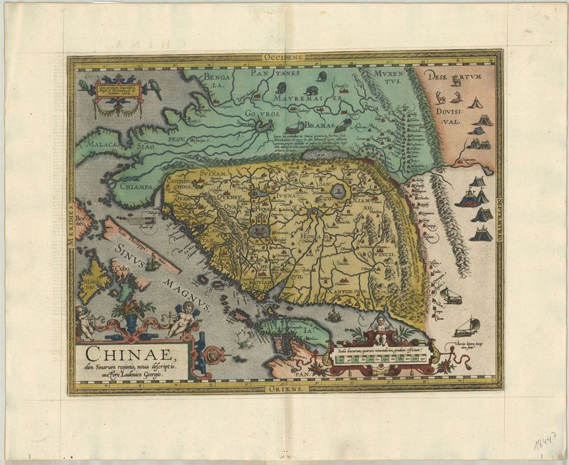 China nach 1587 von Abraham Ortelius