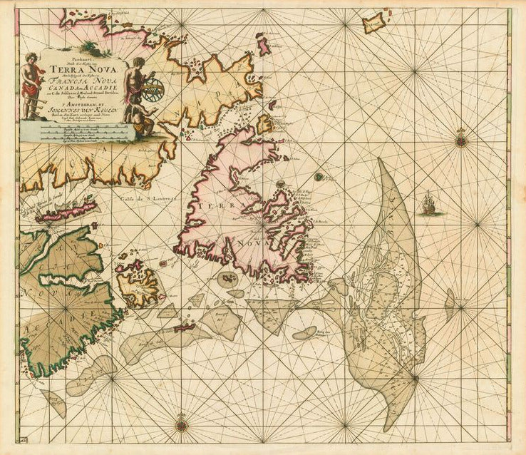 Nova Scotia um das Jahr 1695