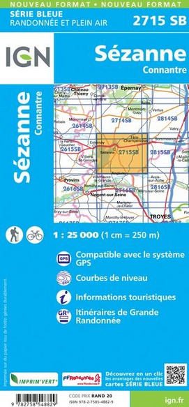 Champagne Nord 1:25.000 - Topographische Karte Frankreich