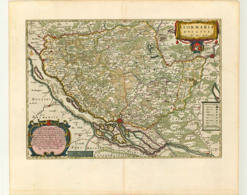 Stormarn im Jahr 1662 von Joan Blaeu und Johannes Mejer