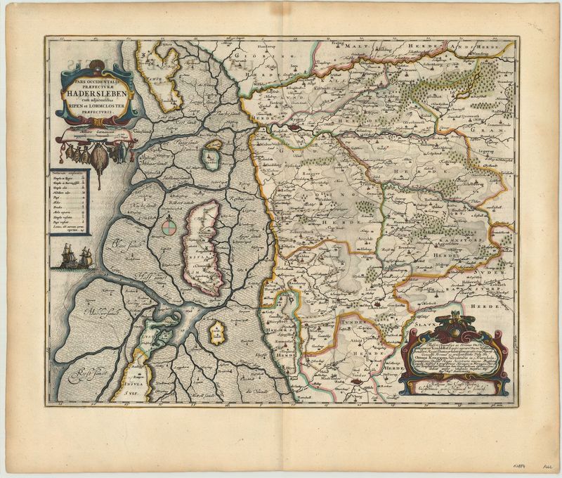 Schleswig im Jahr 1662 von Joan Blaeu und Johannes Mejer