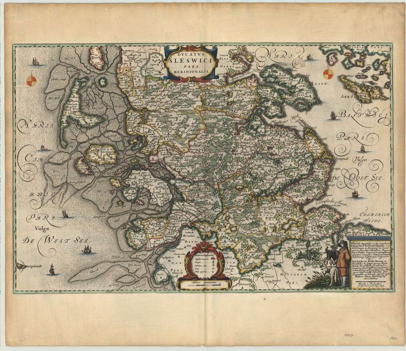Schleswig im Jahr 1662 von Joan Blaeu & Johannes Mejer