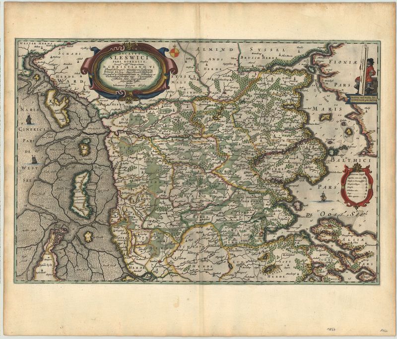 Schleswig im Jahr 1652 von Johannes Mejer