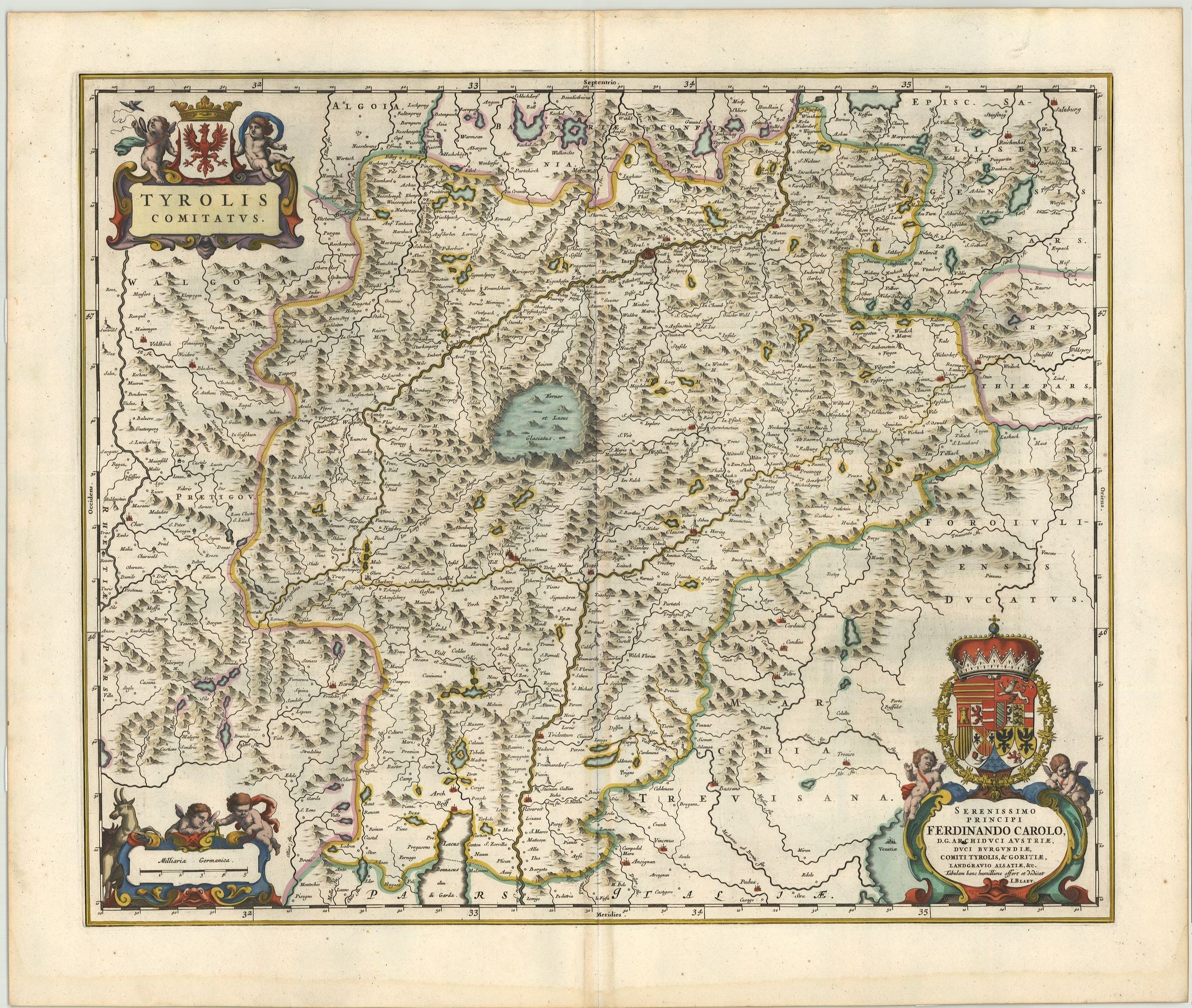 Österreich / Tirol ab 1659 von Joan Blaeu