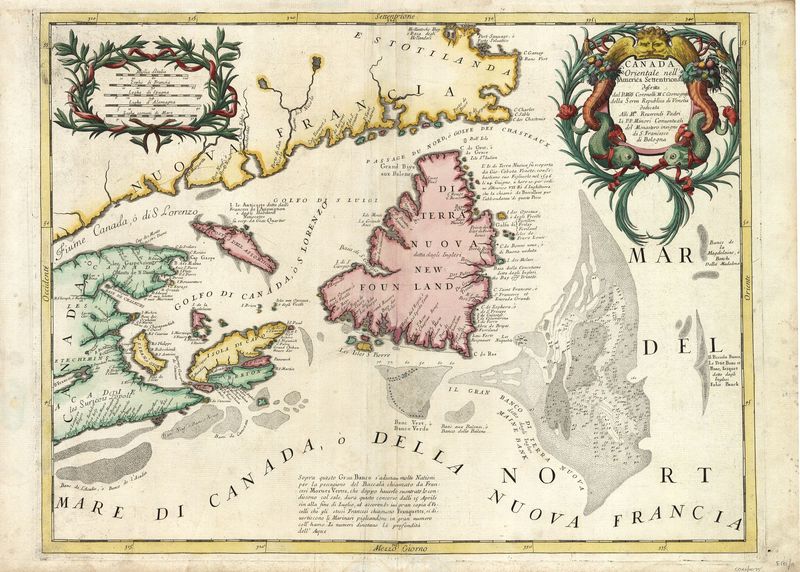 Nova Scotia im Jahr 1691 von Vincenzo Maria Coronelli