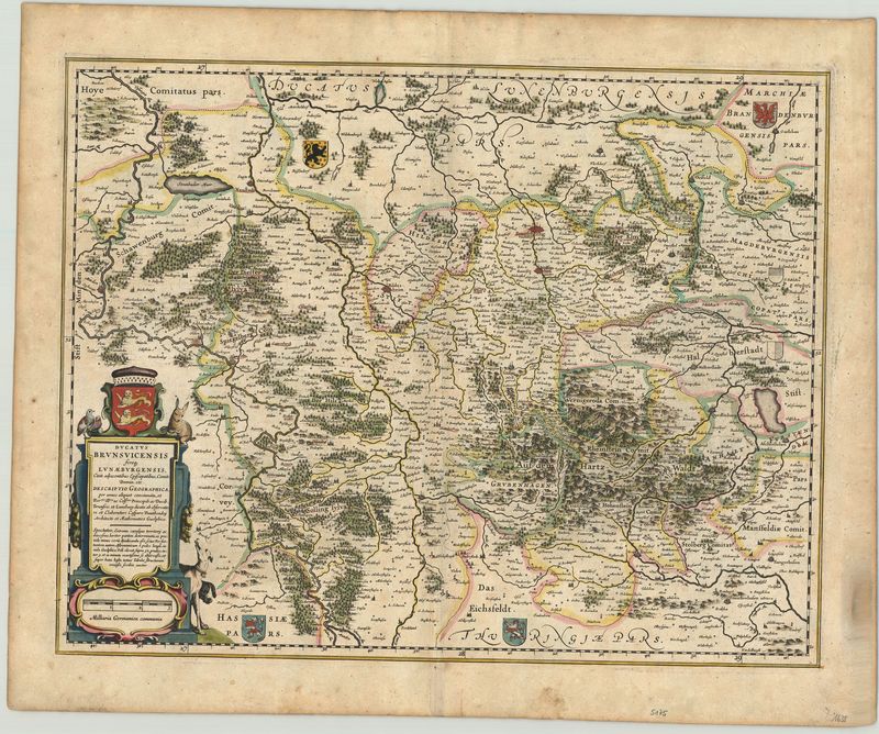 Braunschweig im Jahr 1644 von Joan Blaeu