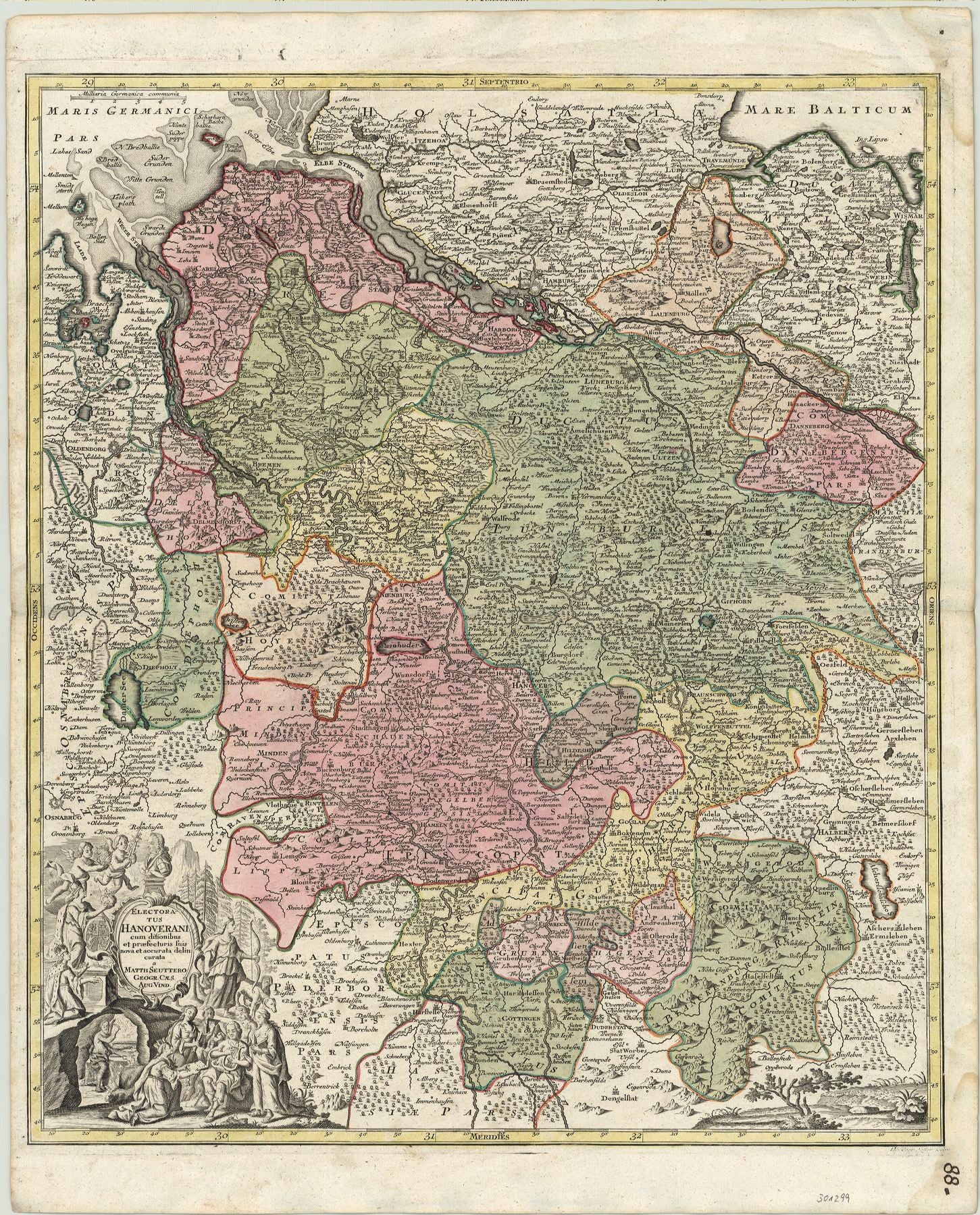 Hannover nach 1731 von Matthias Seutter